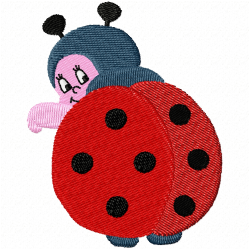 Lady Bugs Embroidery Design 9 Lady Bugs Embroidery Design 9
